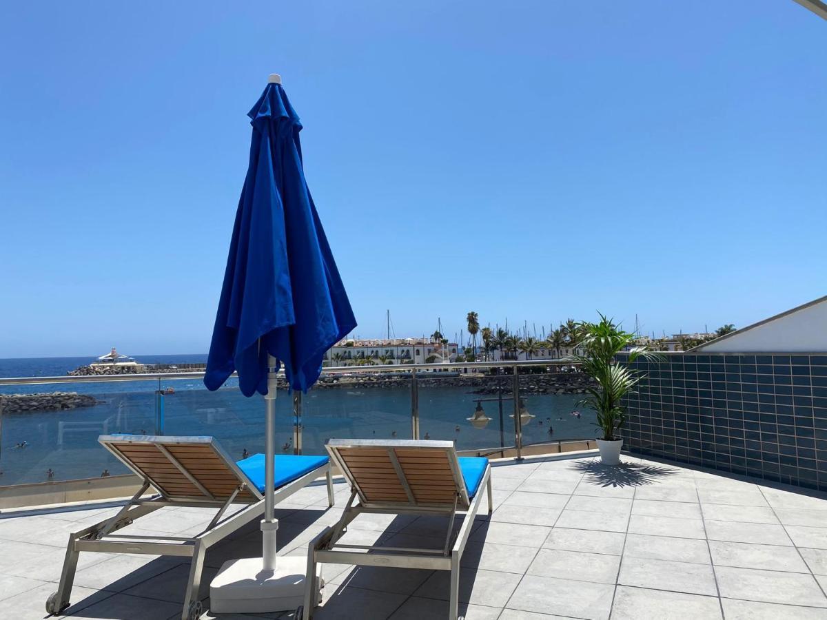 Billy'S Beachfront Apartment With Pool Access Пуэрто-де-Моган Экстерьер фото