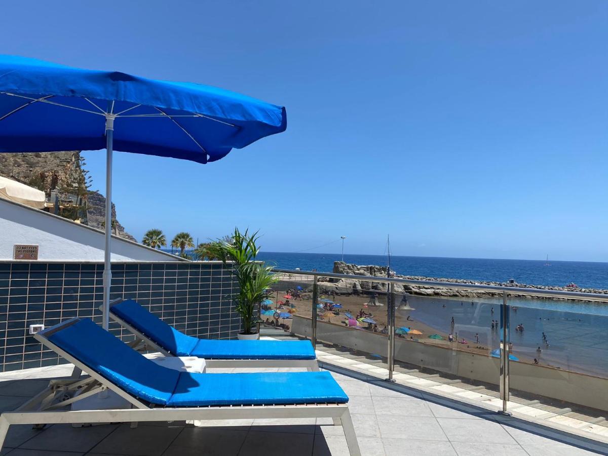 Billy'S Beachfront Apartment With Pool Access Пуэрто-де-Моган Экстерьер фото