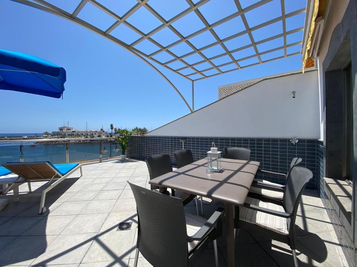 Billy'S Beachfront Apartment With Pool Access Пуэрто-де-Моган Экстерьер фото